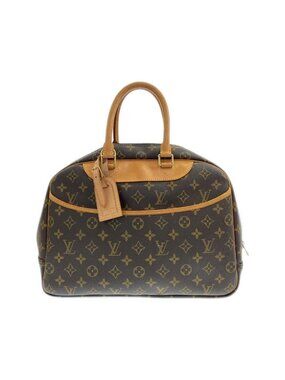 Louis Vuitton Monogram Bowling Vanity Bag Brown Marron